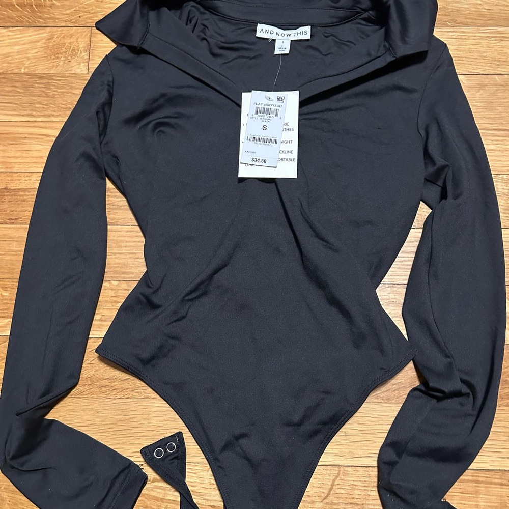 And Now This Small Black Bodysuit New With Tags